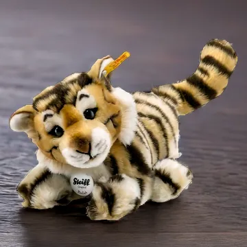 Radjah Baby Tiger Schlenkertier 28cm liegend - Steiff 066269