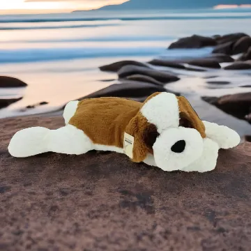 Sweety Toys XXL Riesen Bernhardiner liegend Plüschhund 80cm Kuschelspaß