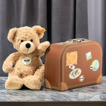 Teddybär Fynn im Koffer beige 28cm - Steiff 111471
