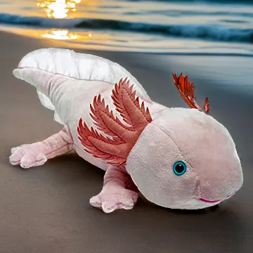 Uni-Toys Axolotl - Plüschtier, Kuscheltier 32cm