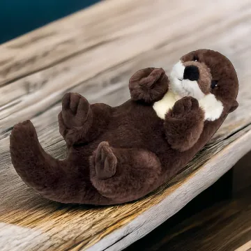 Uni-Toys Otter Rückenschwimmer 26cm Eco-Line Kuscheltier