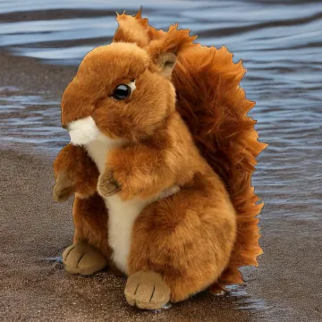 Uni-Toys Plüsch-Eichhörnchen stehend 17cm Kuscheltier