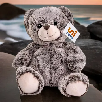Uni-Toys Teddybär 24cm – Superweicher Kuschelfreund in Dunkelbraun